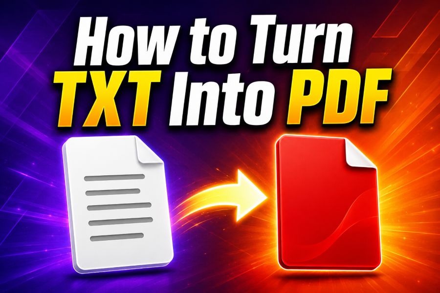 How to Turn TXT Into PDF